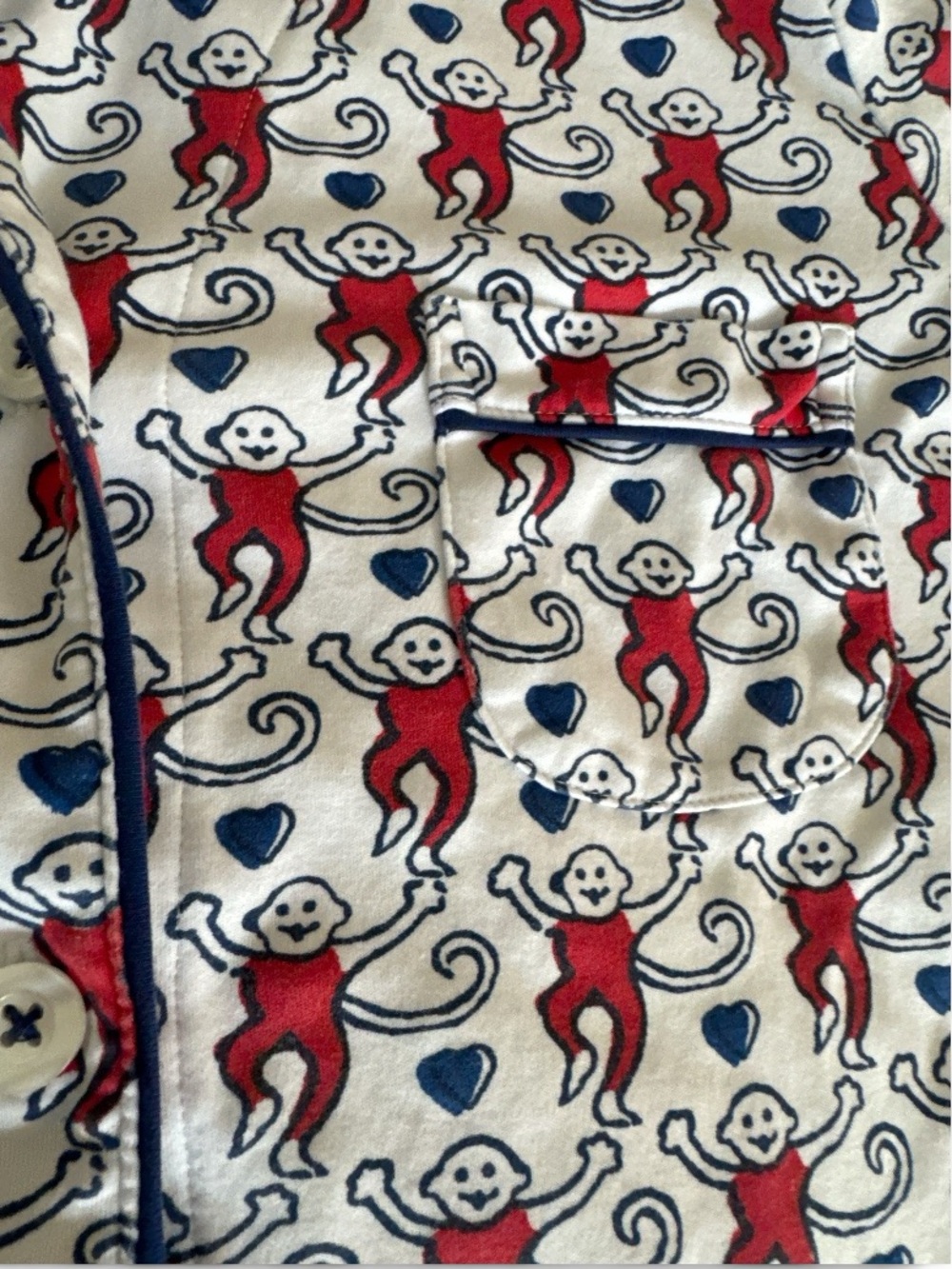 Roller Rabbit Limited Edition/Sold Out - Lovely Monkey Polo PJ’ - Picture 2 of 5